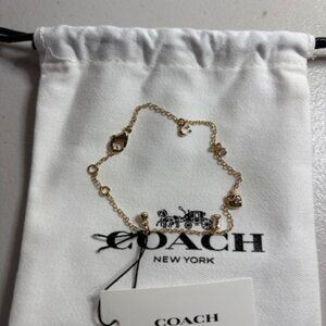Coach Mini Icons Gold Bracelet